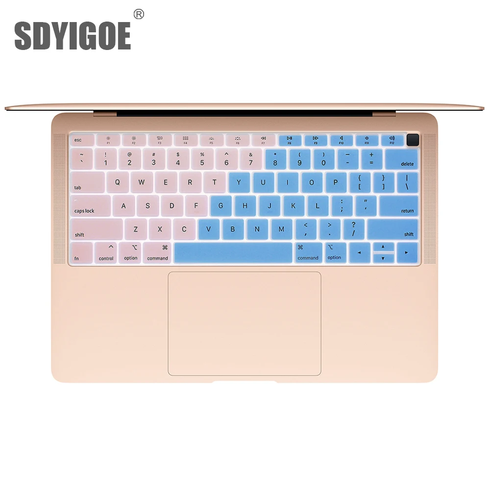Чехол для ноутбука macbook air 13 &quotA1932 защитная пленка Силиконовая Водонепроницаемая