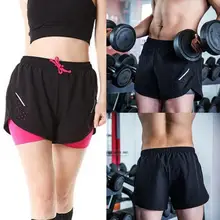 Качественные двухслойные шорты для бега брюки для мужчин быстросохнущие дышащие Спортивные шорты Фитнес-Марафон Спринт короткие