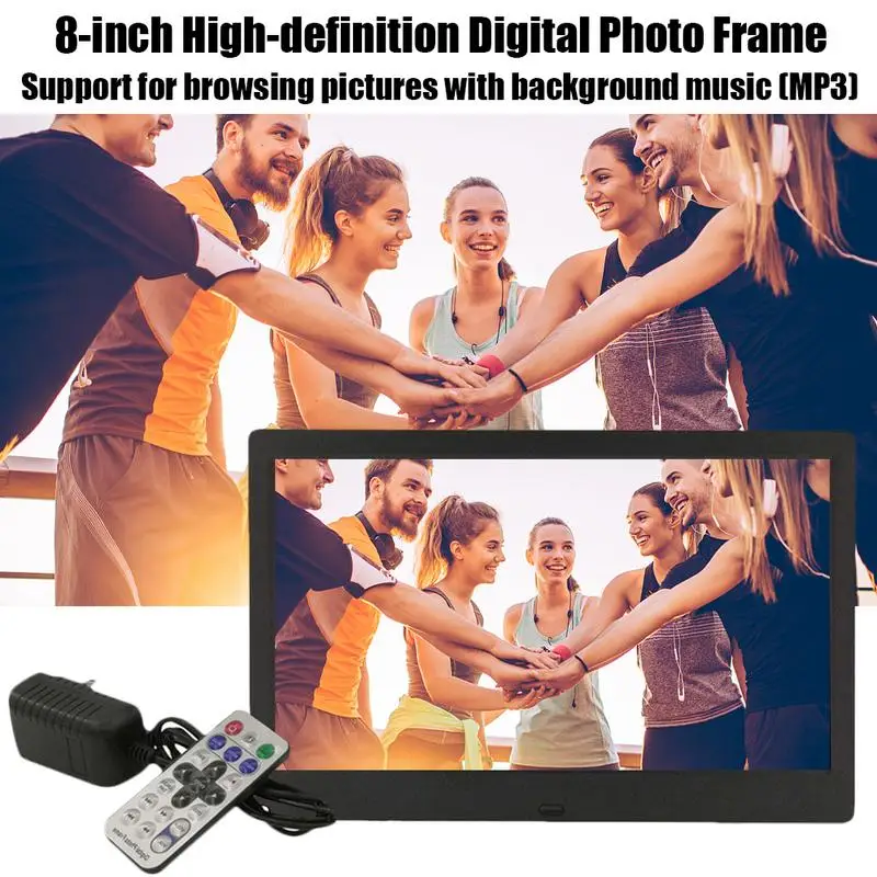 

8-inch High-definition Digital Photo Frame with Body Induction Electronic Album Resolution 800*600