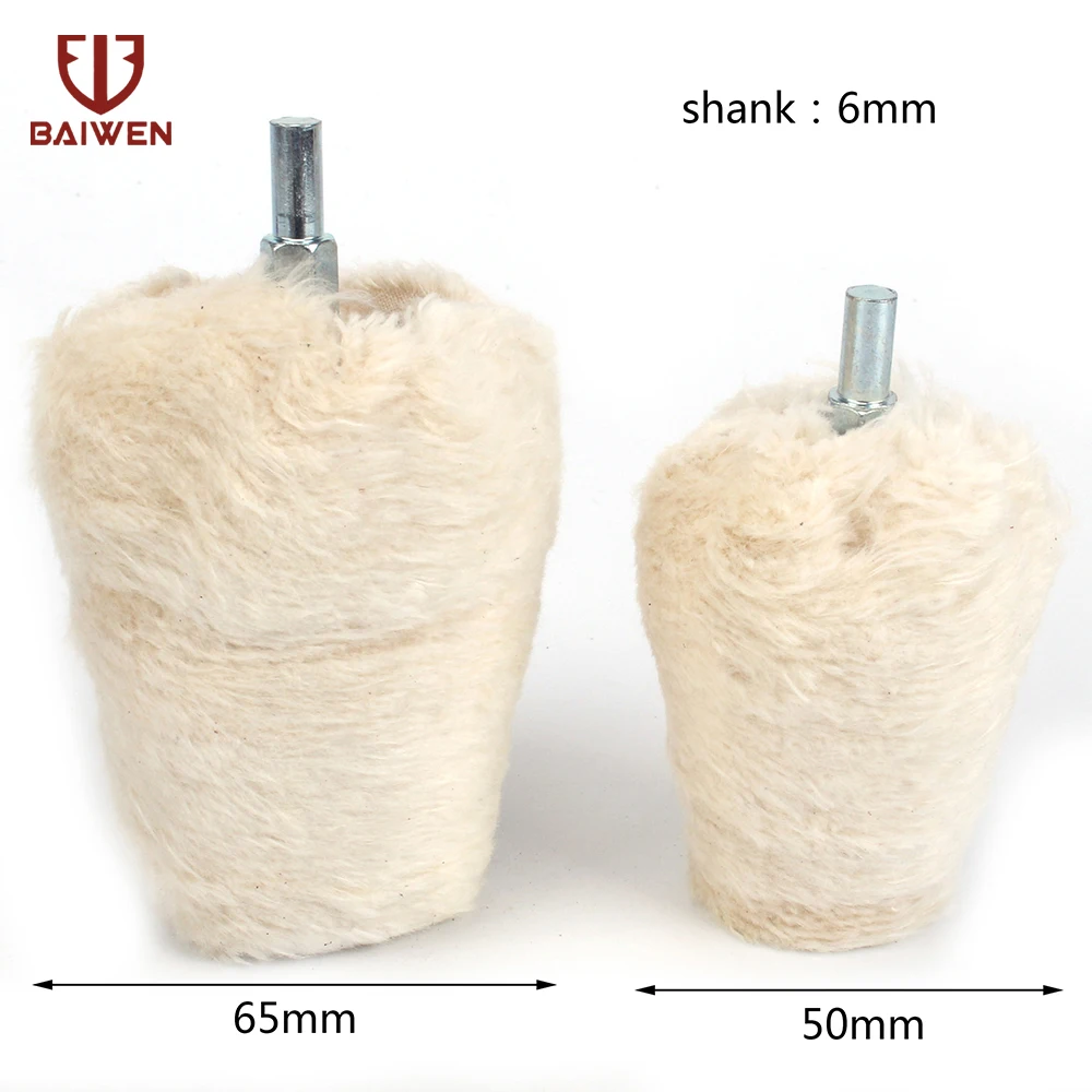 8Pcs Cotton Polishing Wheel For Jewelry Wood Metal Buffing Cone/Column/Mushroom/T-shaped Grinding Head