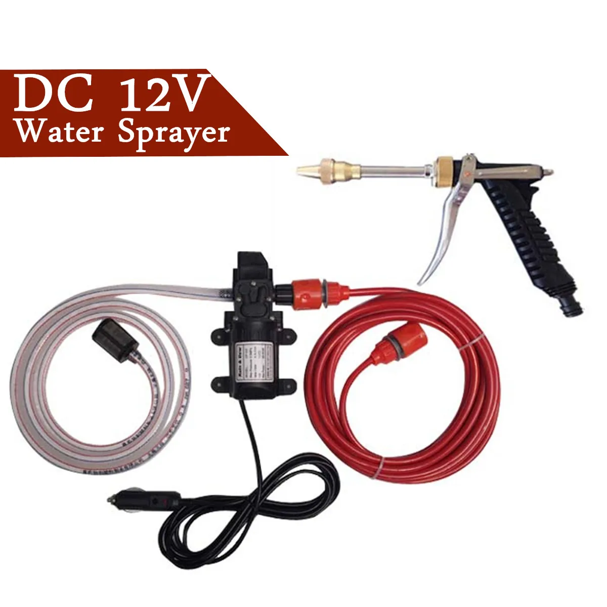 

High Pressure Car Wash Water Pump Kit Marine Deck Sprayer Garden WaterGun Mutifunctional Household Car Water Sprayer