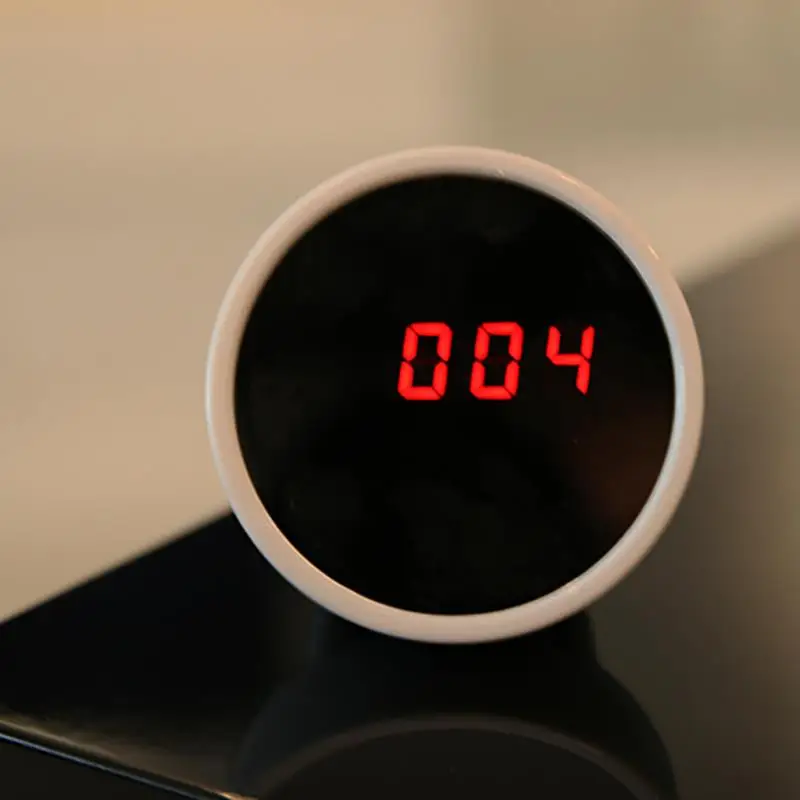 

LED Digital Desk Alarm Clock Mirror Function Digital Desktop Clock Date Display Battery Powered for Bedside Home Office