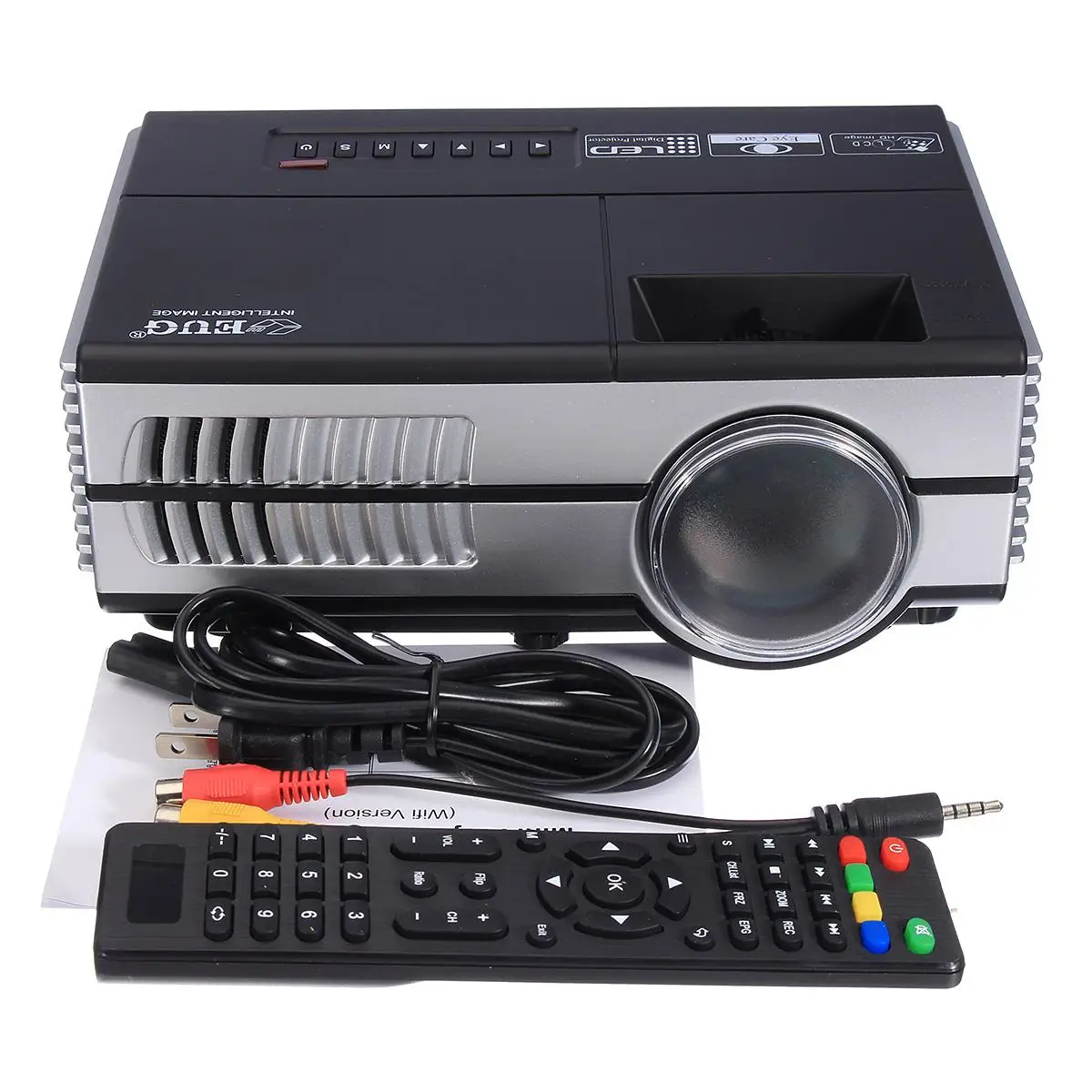 Max 7000Lumens 1080P Full HD LED Projector 3D Home Theater Cinema LCD Wireless HDMI AV/VGA/USB/SD/HDMI/TV Multimedia Beamer