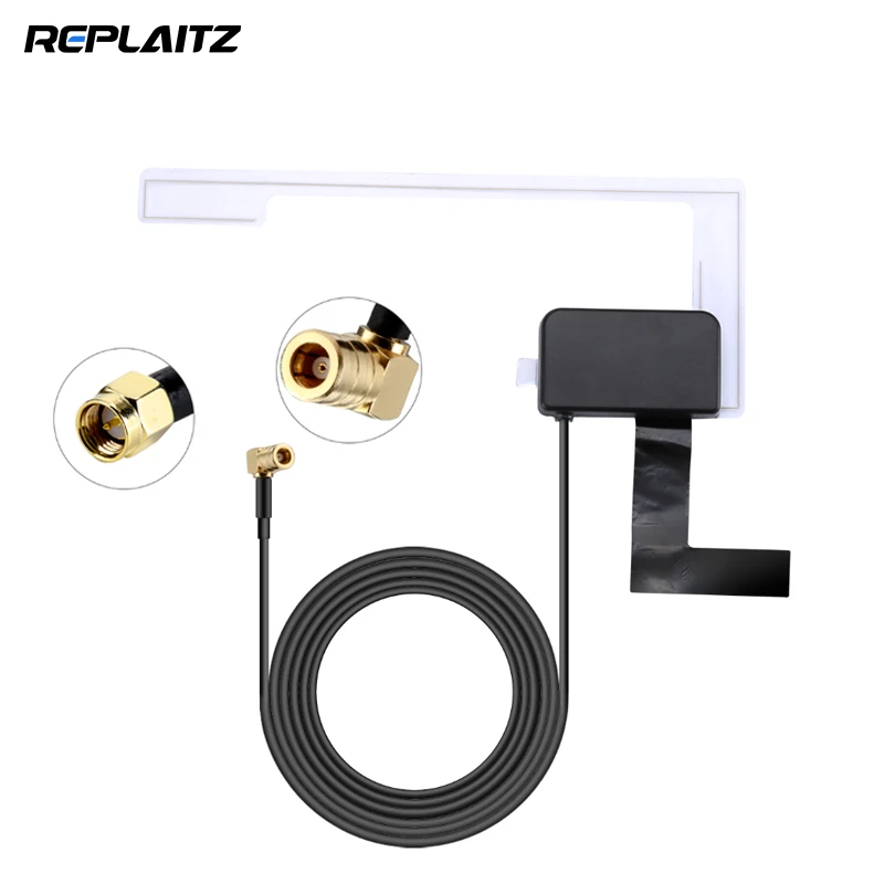

DAB/DAB+ Car Radio Head Unit Aerial Antenna Windshield Mounting SMB/SMA Plug Signal Reception Europe DAB DAB+ Signal Receiver