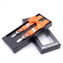 Лук галстук комплект три клип взрослых ремни сильным Нержавеющая сталь Клип длинные на заколке высокое качество пояс для подтяжек регулируемый