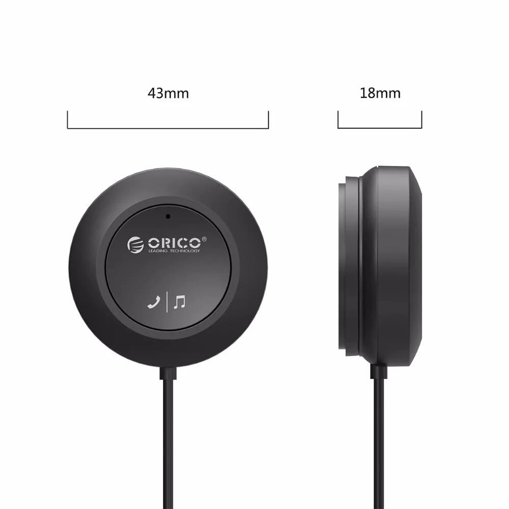 Для Oricos Usb автомобильный Bluetooth 4,1 приемник Hands Free Комплект 3,5 мм Aux музыка Громкая связь беспроводной адаптер аудио кабель для телефона