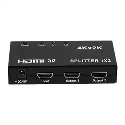 3 порты и разъёмы Переключатель HDMI металлический корпус 1080 P 4 к 2 Ultra Clear 3D визуальные эффекты Коммутатор HDMI адаптер США Plug