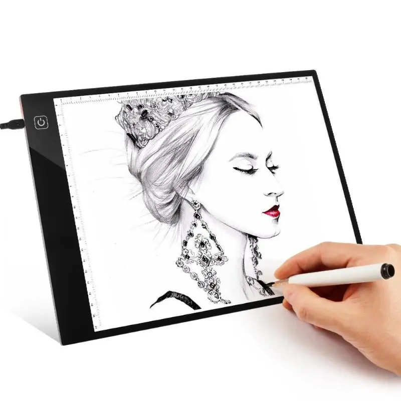 

Digital A4 LED Copy Board Graphic Tablet for Drawing Display Panel Luminous Stencil Graphic Thin Art Painting Teaching Tools