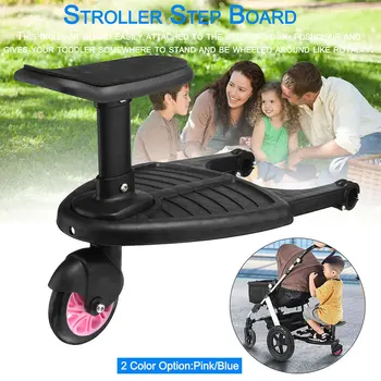 

Kids Safety Comfort Wheeled Pushchair Stroller Step Standing Board Up To 25Kg Scooter Stroller Accessories
