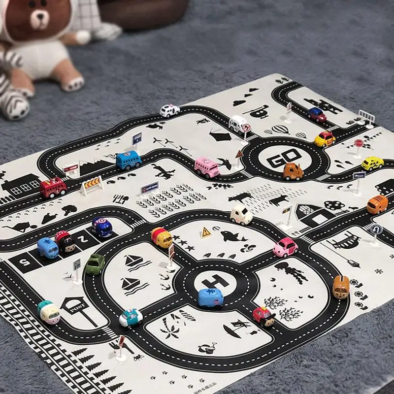 Детский игровой коврик MINOCOOL 51x40 дюймов детские коврики городской автомобиль