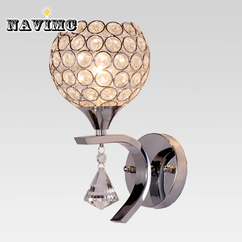 

Led Crystal Wall light Sconce Living Room Bedroom Wall lamp luminaria Home Lighting Modern Wall Lights Lampshade Bathroom Light