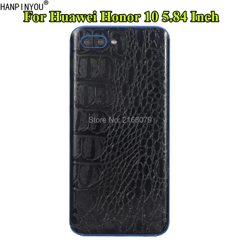

For Huawei Honor 10 5.84" Crocodile / Snake Skin Pattern Leather Full Back Cover Matte Decals Wrap Sticker