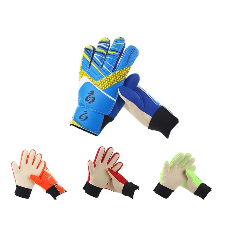 Профессиональные детские футбольные Вратарские Перчатки Нескользящие утолщенные латексные перчатки