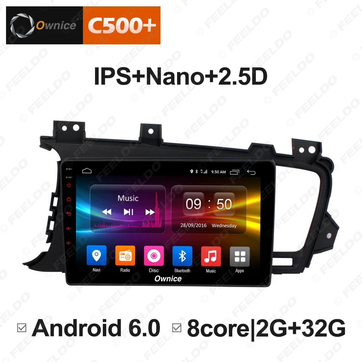 Excellent LEEWA 9" Android 8.1 8-Core/DDR3 2G/32G/Support 4G LTE Car Media Player With GPS/FM/AM RDS Radio For KIA Optima/K5 2011-2014 2