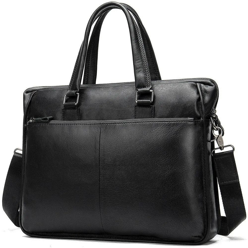 الأزياء جلد طبيعي جلد طبيعي حقيبة لابتوب حقائب جلد البقر الرجال Crossbody حقيبة سفر الرجال البني حقيبة جلدية