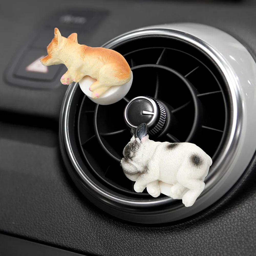 Cute Dog Shape Car Air Freshener Air Conditioner Outlet Perfume Puppy