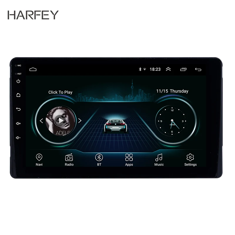 

Harfey Android 8.1 For 2015 TOYOTA Sienna Car Radio 2 Din 9 Inch GPS Navigation Head Unit Touchscreen Multimedia Player with USB