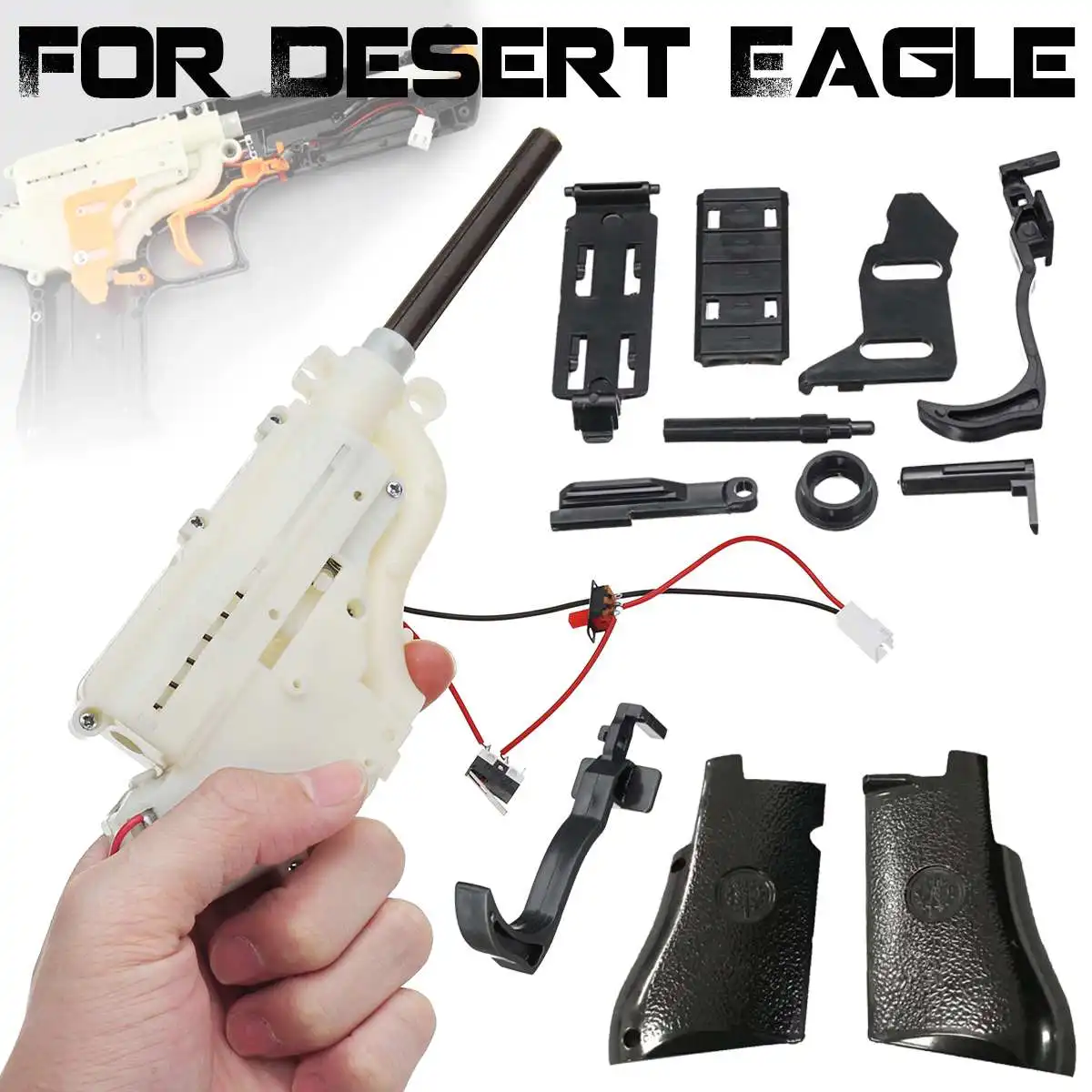 

Gearbox Trigger Grip Panel for RX617 RenXiang Desert Eagle Game Water for Toy Guns Replacement Accessories Gel Ball Blasters