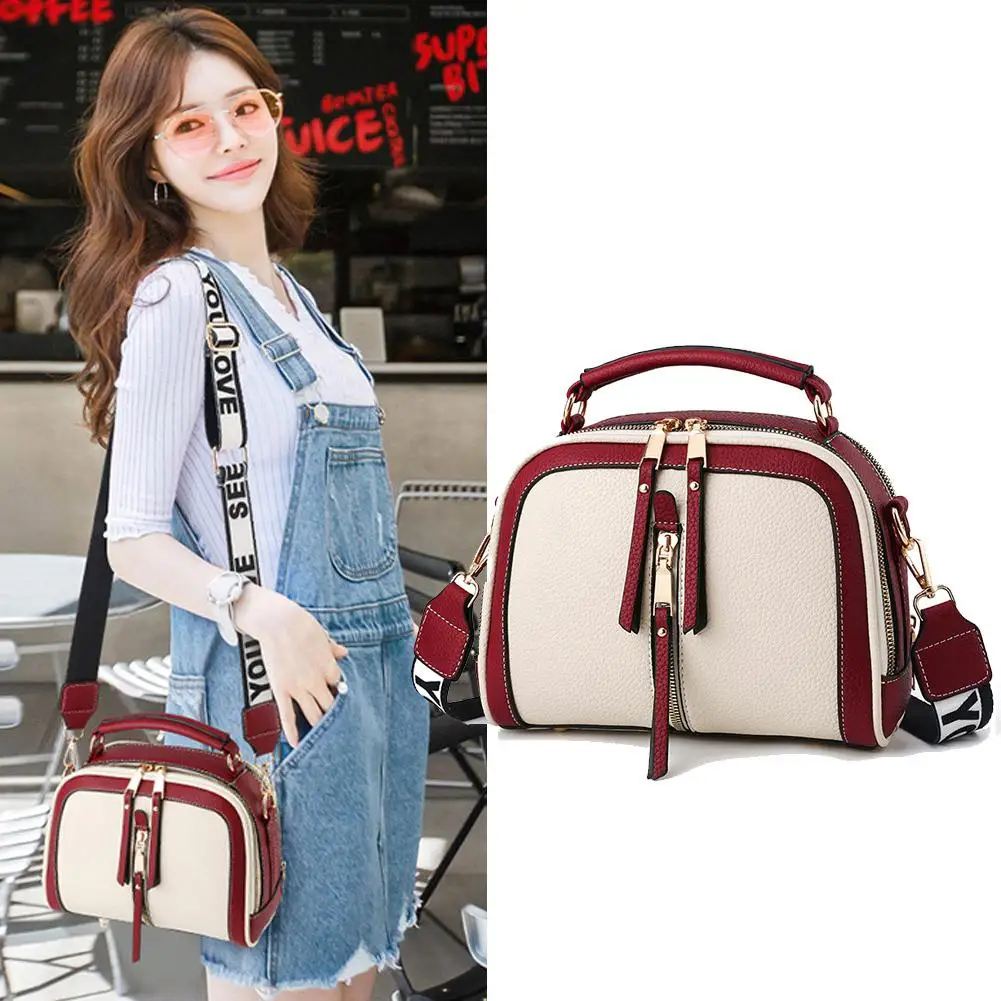 Pinshang Women Fashion Simple Leather Single Shoulder Bag Handbag huismerk kopen in de aanbieding