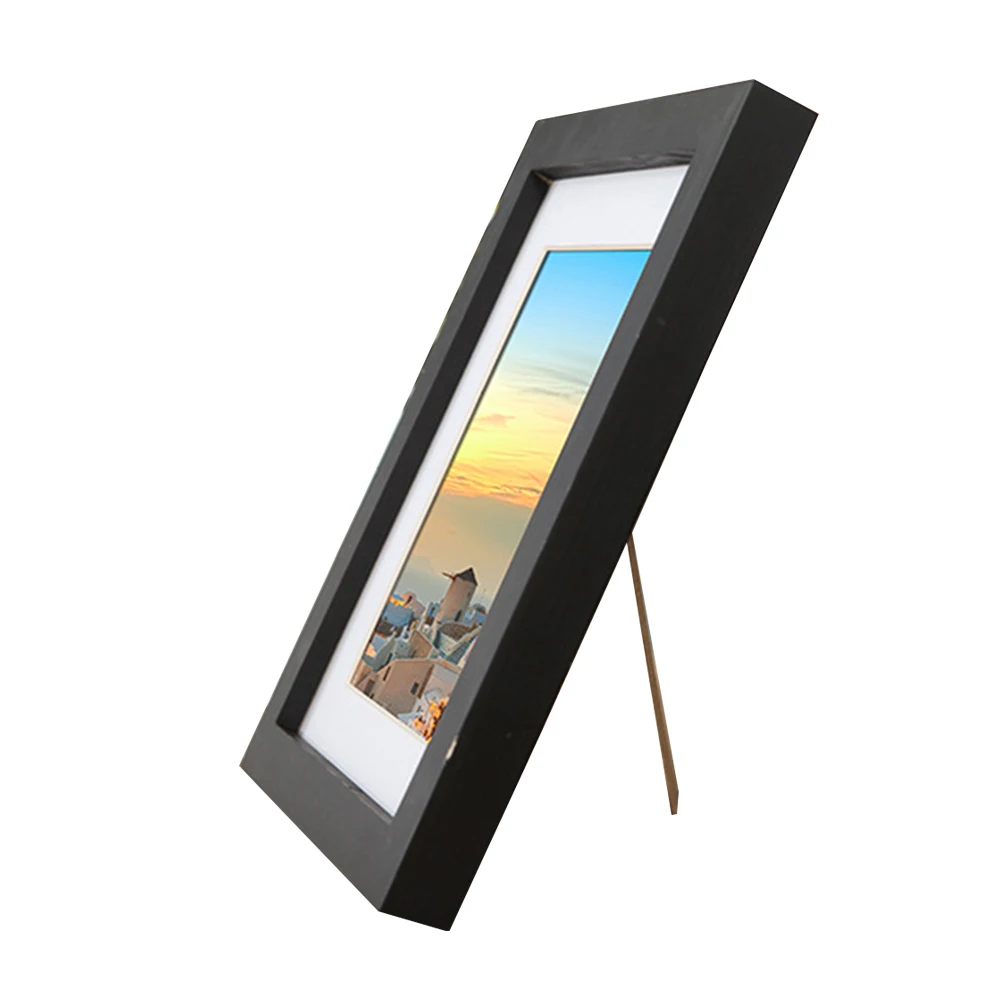 

1pc Photo Frame 12 Inch Modern Fashion Wooden Creative Photo Frame Desktop Decor Picture Frame for Home Office Coffee Shop