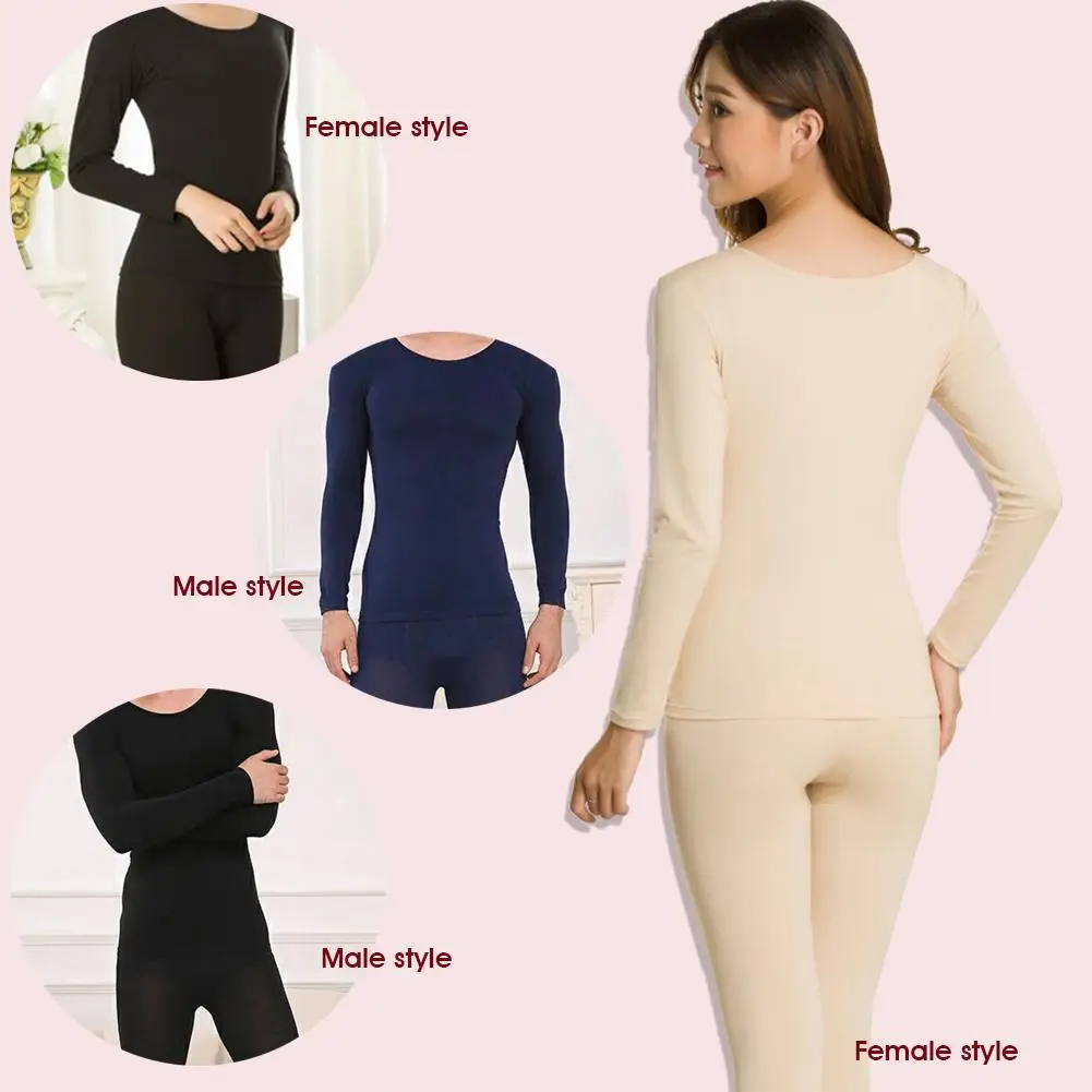 Зимний теплый пижамный комплект Fluwelen Dikke Thermisch Ondergoed Voor Mannen WomanWinter Gelaagde Kleding Thermische