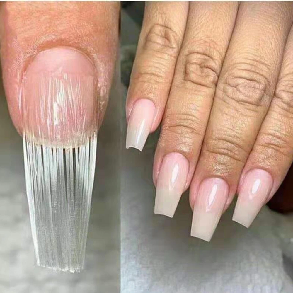 10 шт./упак. Professional Fibernails волокно стекло для наращивания ногтей Стикеры Акриловые Советы стекло волокно Маникюр Салон инструмент