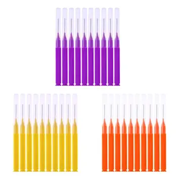 

8PCS Push-pull Interdental Brush Orthodontic Dental Cleaning Brushes Adults Toothpick Dental Floss Interdental Brushes