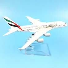 Модель самолета Emirates Airbus A380 16 СМ Металлическая литая модель самолета Модель самолета Детские игрушки