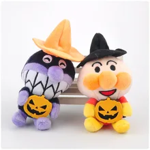 12 см мягкие Хэллоуин Тыква с рисунком Супермена, пекарни плюшевый брелок сумка Рождественские Подвески кукольный рюкзак телефон орнамент мини кукла