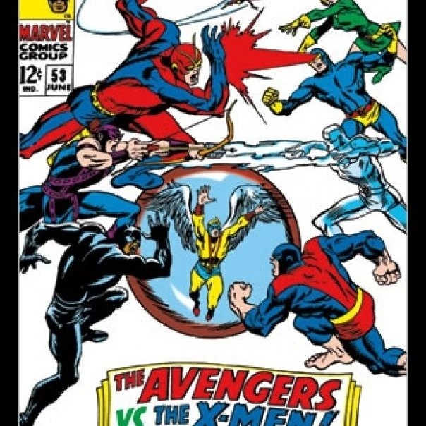 Marvel Avengers vs. X-Men Comic Book Cover Laminated &amp Framed Poster Print (24 x 36) | Дом и сад