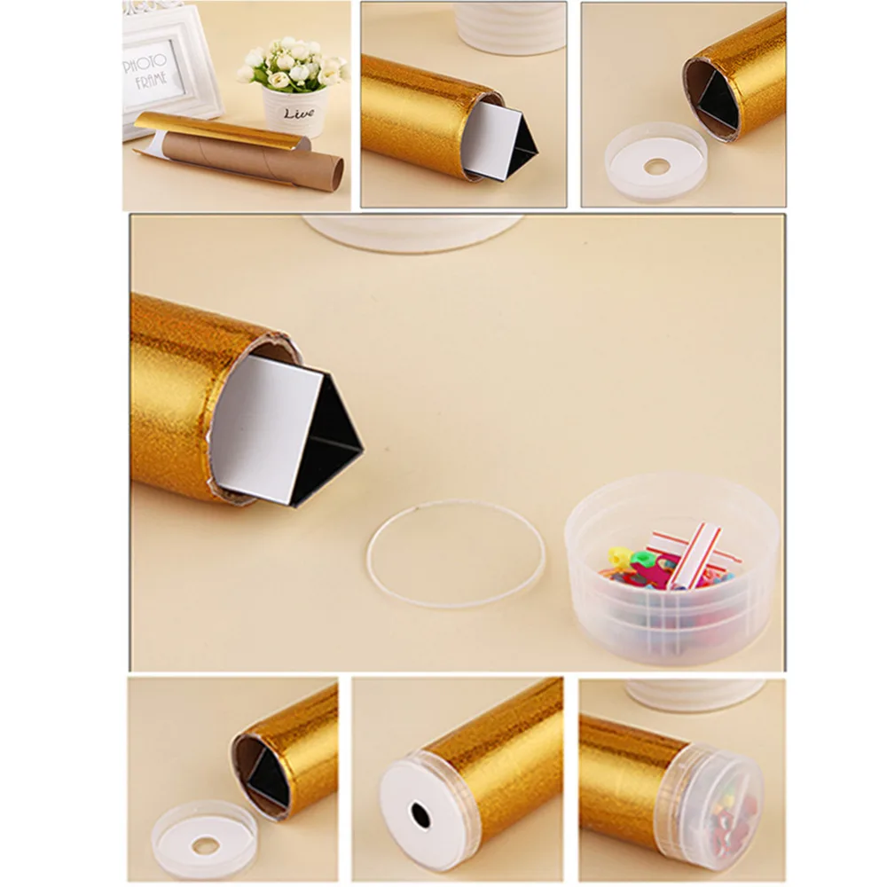 DIY калейдоскоп Детская образовательная научная игрушка Классические игрушки