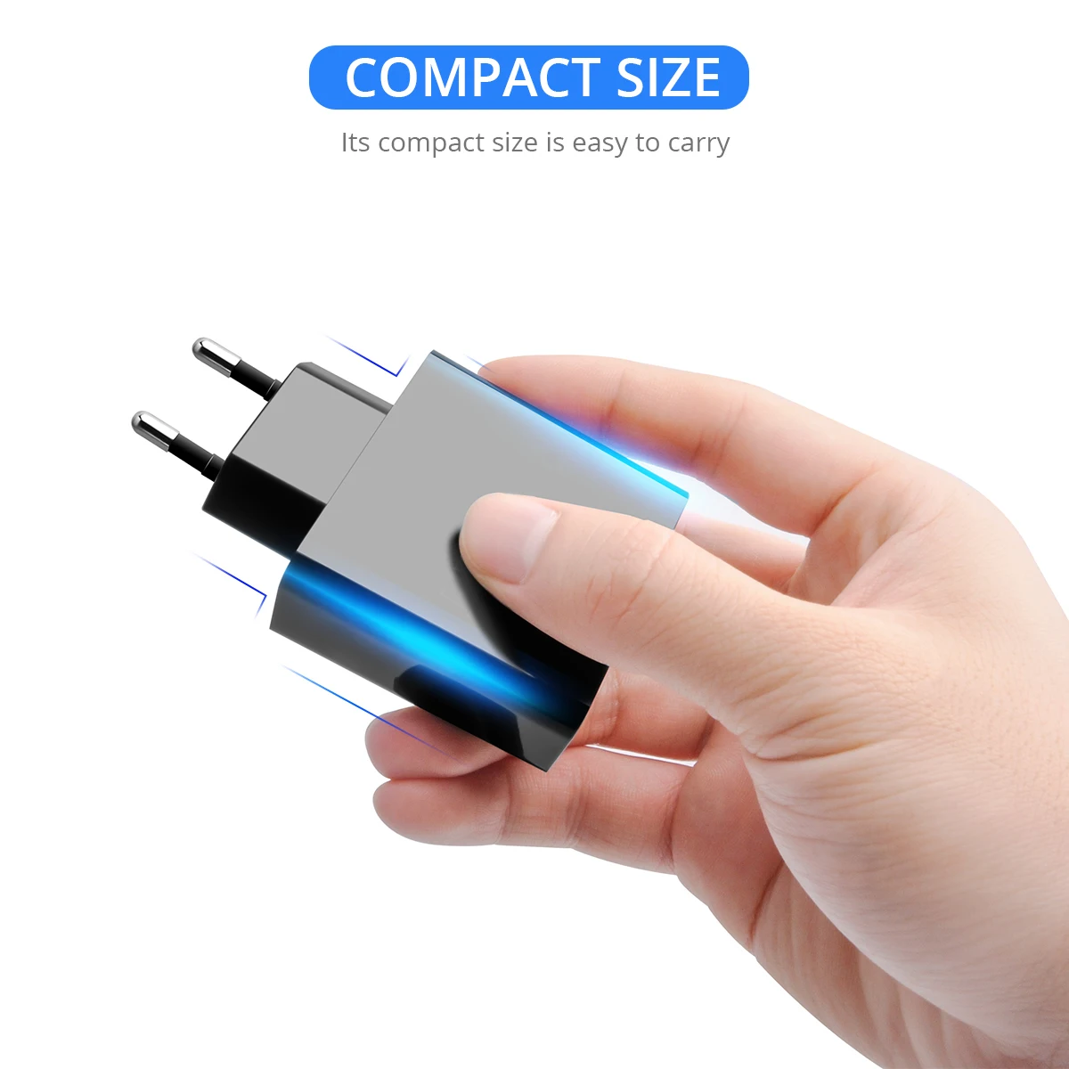 ANMONE 3 порта USB зарядное устройство LED ток Быстрая зарядка 3A дорожный портативный