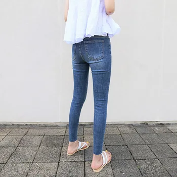 

Spring Womens Jeans High Waist Jeans Fashion Slim Skinny Denim Pencil Pants For Woman Jeans Camisa Feminina Lady Fat Trousers