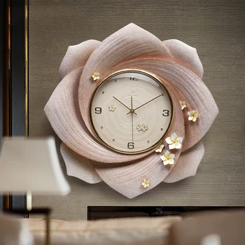 

Modern Luxury Emboss Resin Wall Clock Decoration Crafts Creative Personality Clock Home Hanging Mute Quartz Clock Ornament Mural
