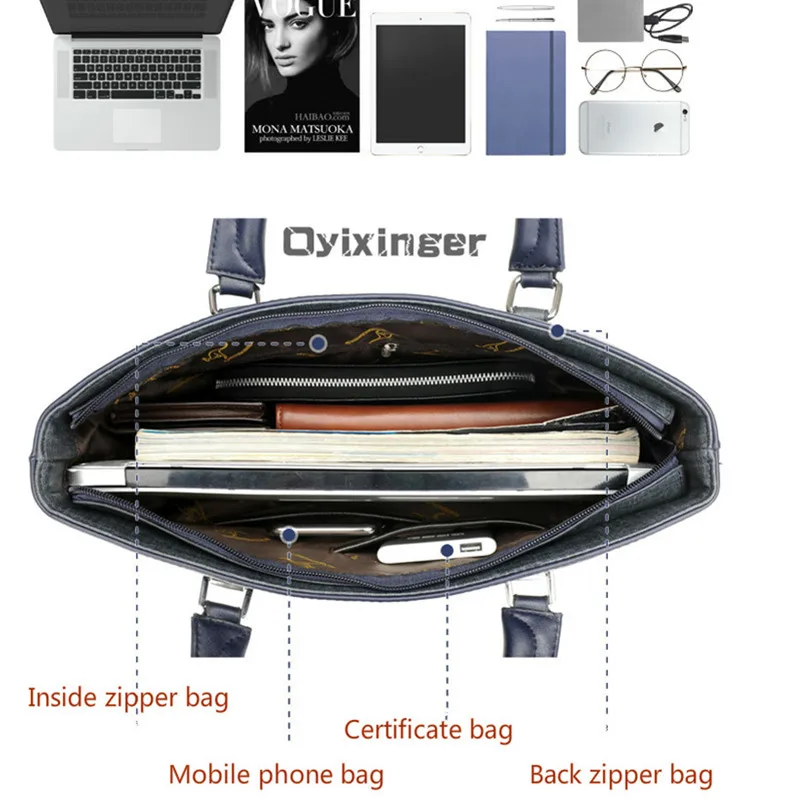 Мужская офисная сумка для ноутбука, мужской портфель, компьютерные сумки, водонепроницаемая дорожная рабочая сумка на плечо для hp Lenove DELL acer Xiaomi MAC