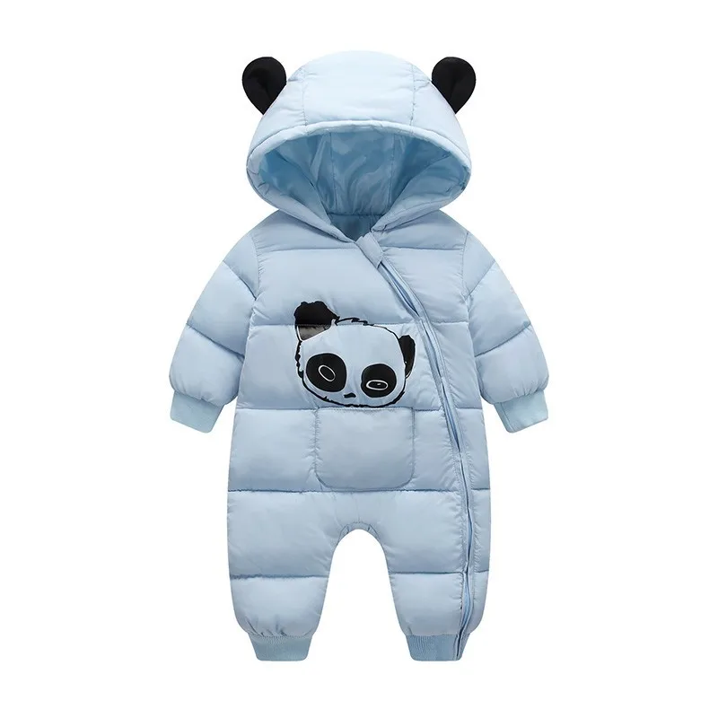 

Newborn Baby Boys Girls Rompers 2018 Winter New Born Unisex Baby Clothes Warm Snow Jumpsuit Outfits Toddler Romper Body Onesize