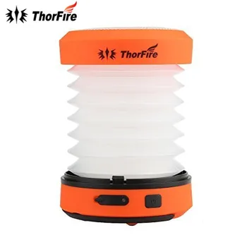 

ThorFire 30-125LM LED Camping Lantern DC 5V USB Rechargeable Mini Flashlight Torch Light Lamp CL01 Collapsible Hand Crank Hiking