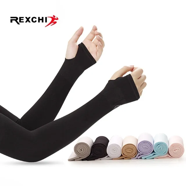 US $1.91 Ice Fabric Arm Sleeves Mangas Warmers Summer Sports UV Protection Running Cycling Driving Reflectiv