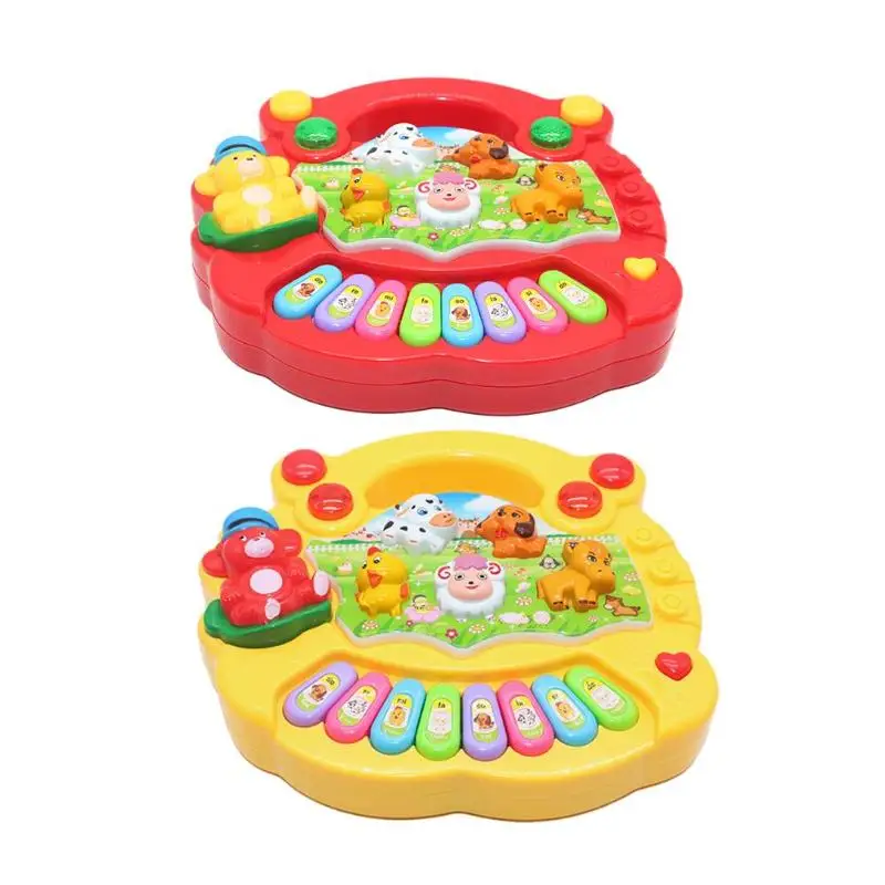 Newborn Baby Musical Toys Kids Animal Farm Piano Sound Educational Toys