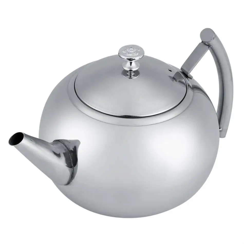 

2L Stainless Steel Heat Resistant Coffee Tea Pot kettle boil with Removable Infuser Filter Kitchen Tool bule para cha e cafe