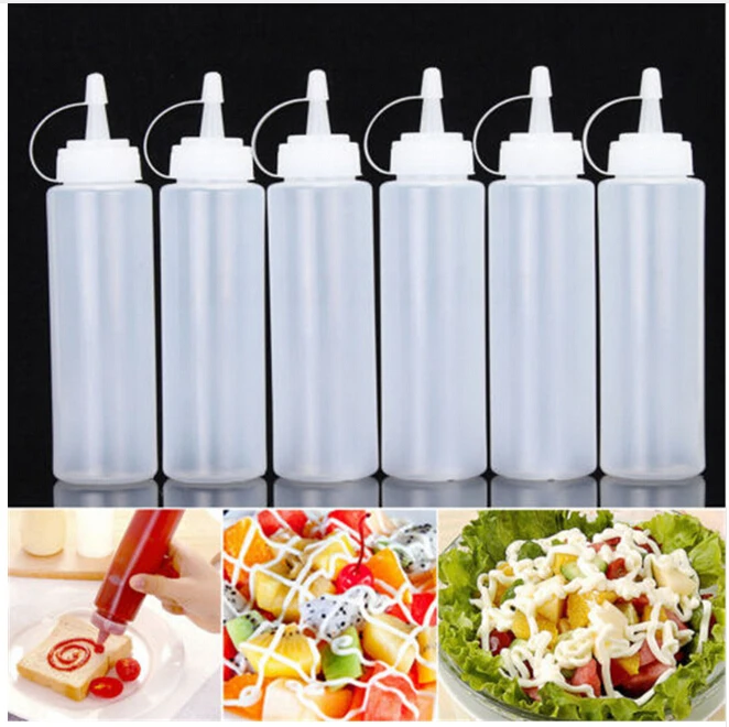Пластиковый инструмент для салата Squeeze Sauce Ketchup горчичные крышки для бутылок масленки барбекю 1 шт