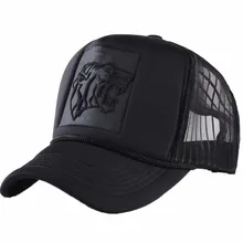 Bonés de beisebol de malha de verão preto estampado de leopardo curvado para homens chapéus de snapback casquette(China)