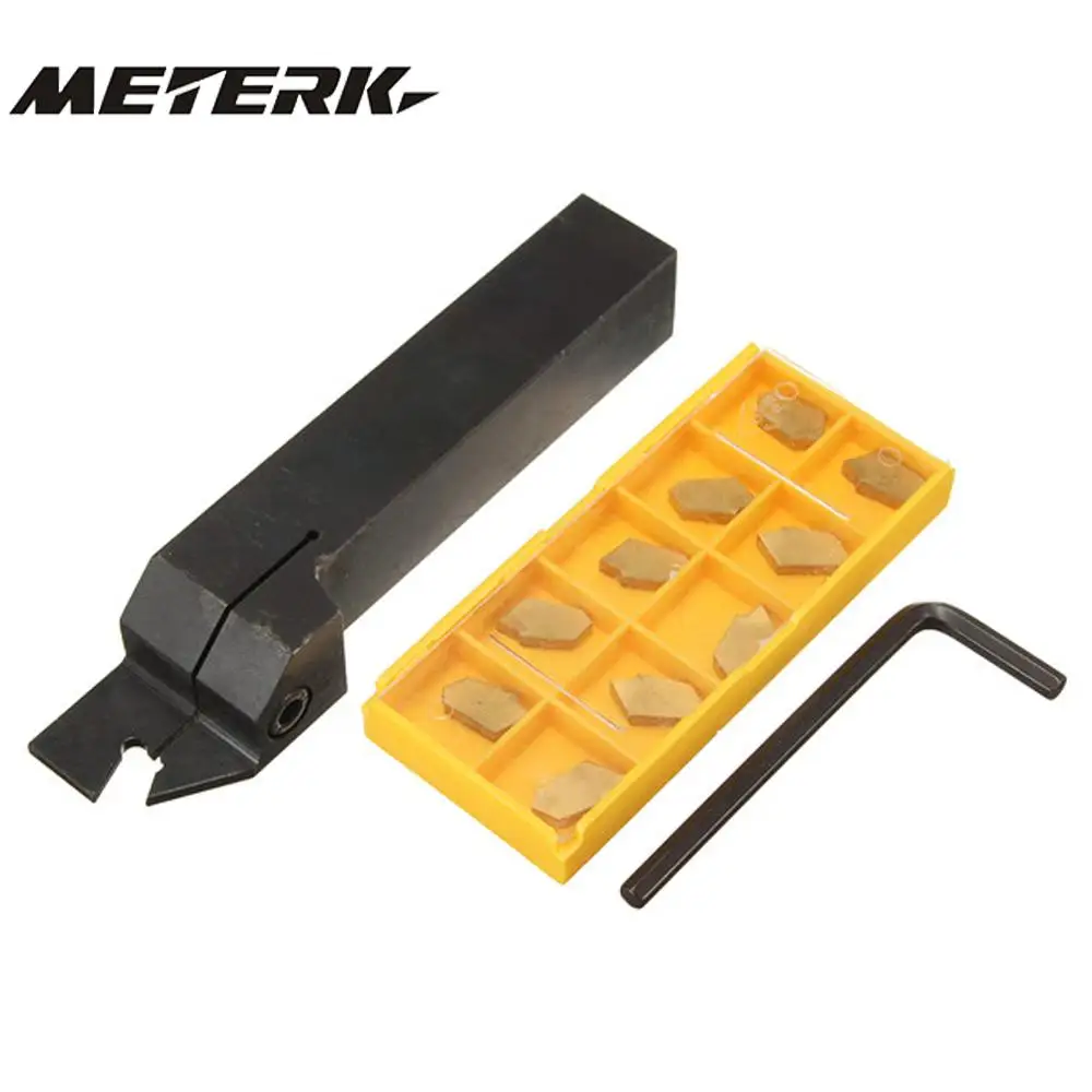 

ZQ2020R 20mm Parting Turning Toolholder + 10Pcs SP300 Carbide Inserts Lathe Tool + Wench