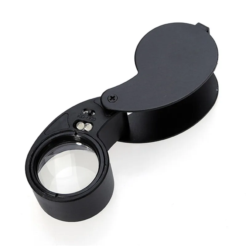 

Different Price 40x 25mm Glass Magnifying Magnifier Jeweler Eye Jewelry Loupe Loop Led Light Watchmaker Tools