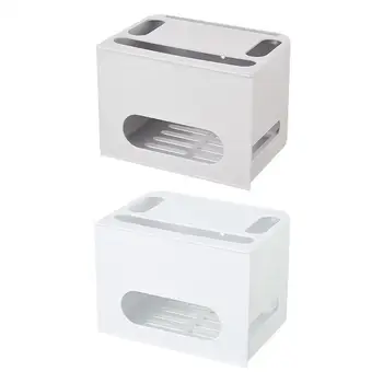 

Router Storage Box WIFI Storage Box Double Drawer ABS Set Top Box Household Storage Equipment Patch Panel Finishing Box