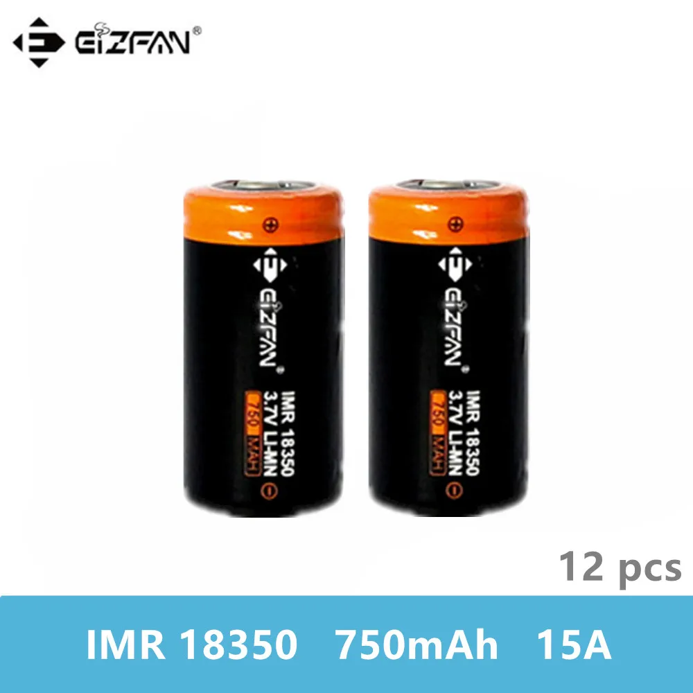 EIZFAN IMR 18350 IMR18350 750mAh 15A аккумуляторная батарея EFAN для Vaporesso Joyetech Eleaf iStick Pico Ehpro Vape Mok E