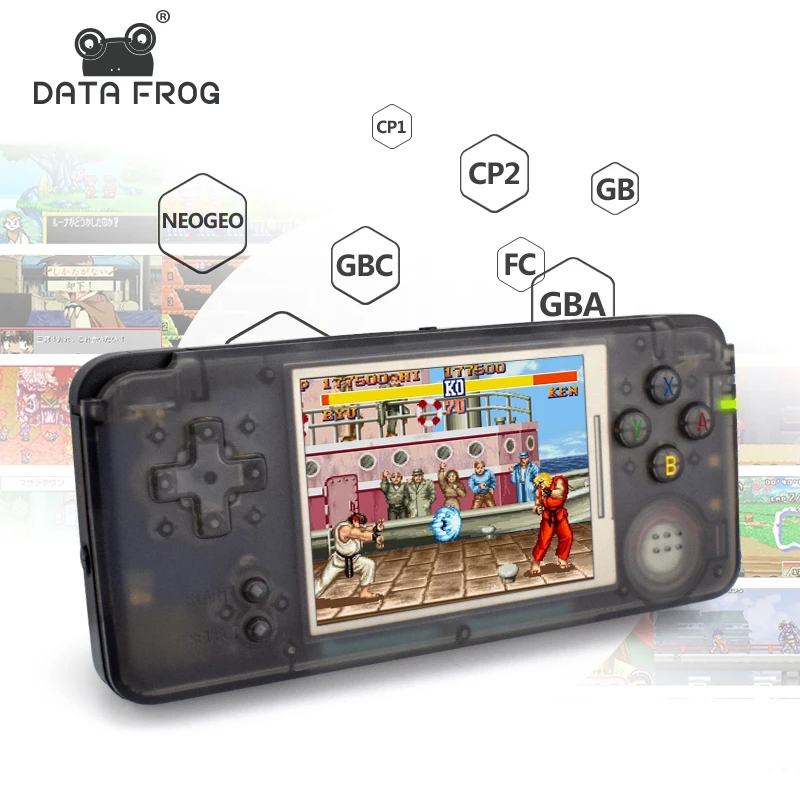 Портативная игровая консоль Data Frog в стиле ретро 3 0 дюйма встроенная 3000