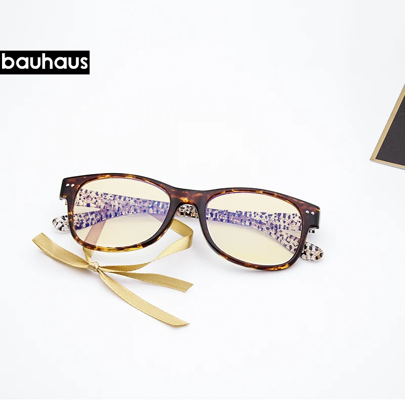 BAUHAUS ULTEM очки с леопардовым принтом защитой от синего лазерного излучения и