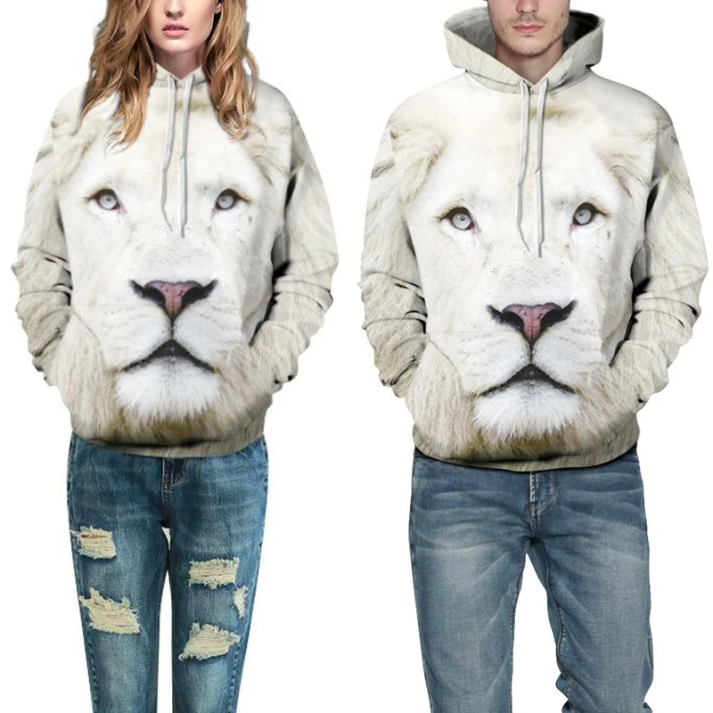 Hoodies 3d Animal Unisex Printed Lion Sweatshirt Couples Hoodies And Sweatshirts New Fashion Design Femme Homme Pullover Moletom