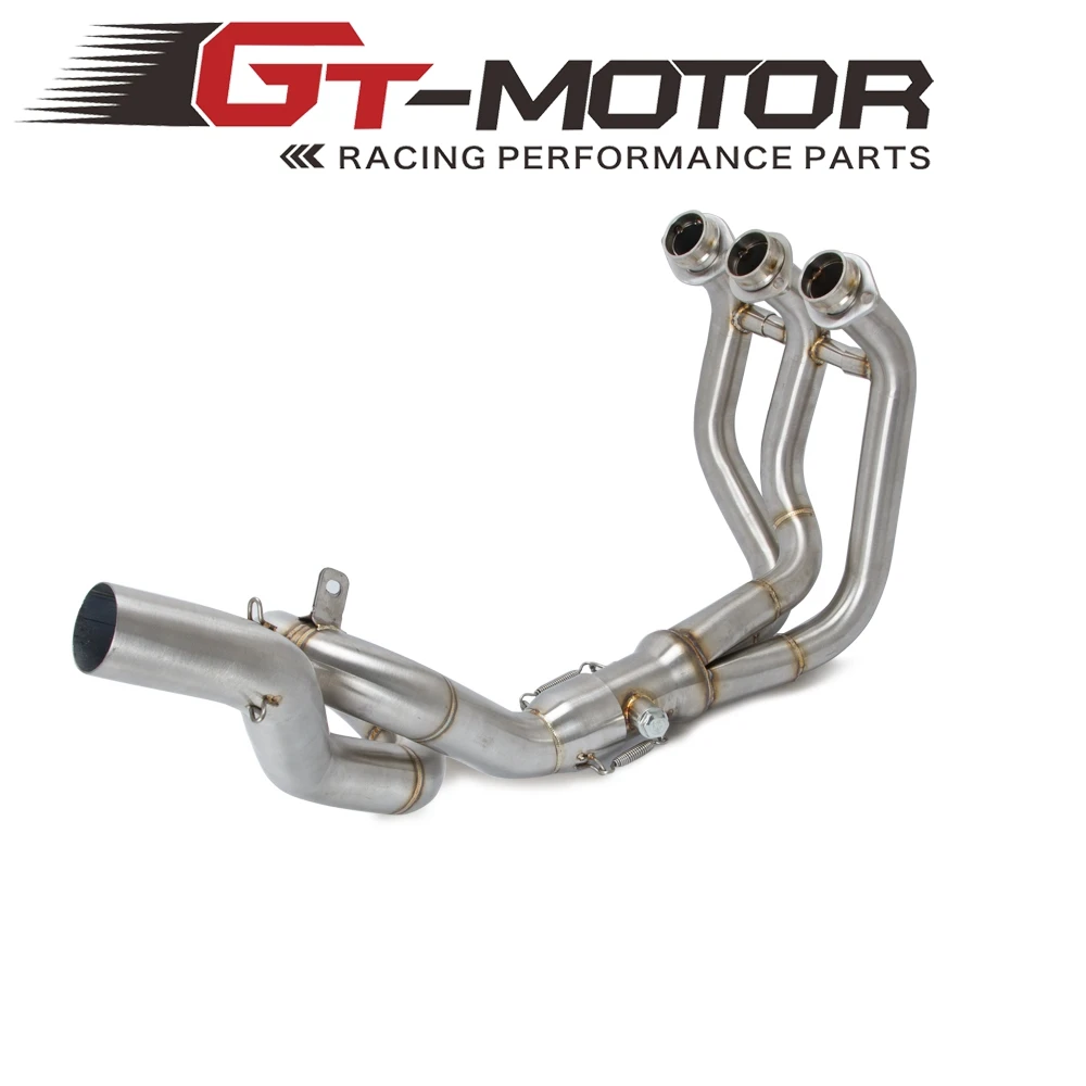 Motorcycle Header Loop Front Middle Pipe Full Exhaust System For YAMAHA MT09 FZ09 MT-09 FZ-09 2014-2018 XSR900 NOT for Tracer Motorcycle Header Loop Front Middle Pipe Full Exhaust System For YAMAHA MT09 FZ09 MT-09 FZ-09 2014-2018 XSR900 NOT for Tracer